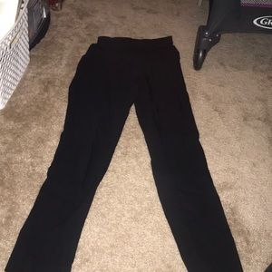 Maternity black skinny dress pants